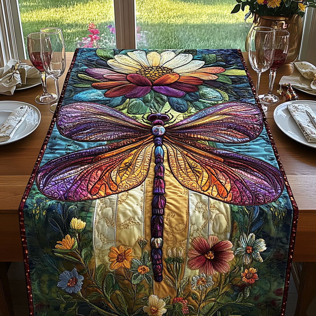 Enchanted Flight Quilted Table Runner NCU0DV2924