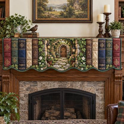 Enchanted Library Quilted Mantel Scarf SN0TV591