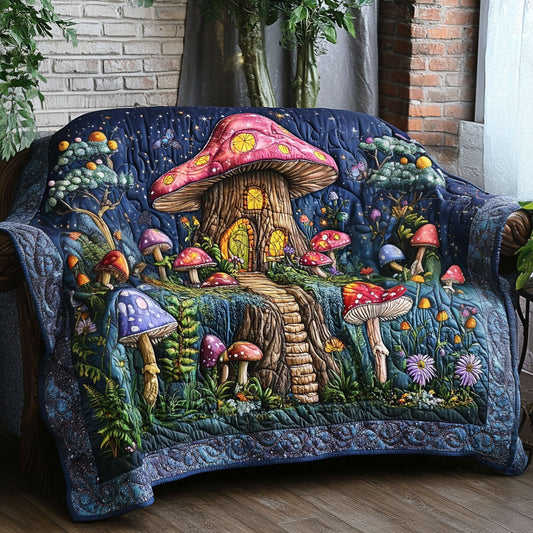 Enchanted Meadow Cabin Quilted Sofa Cover NCU0PTT2262