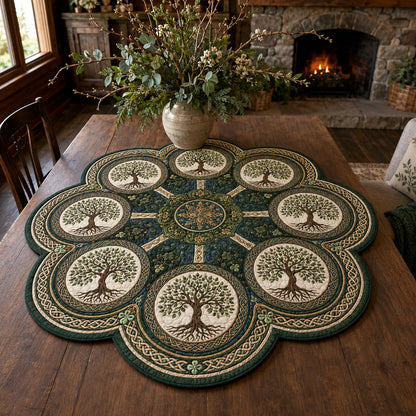 Enchanted Roots Custom Shape Quilted Table Topper SN0TV185