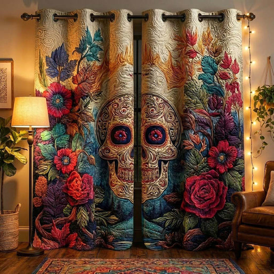 Eternal Bloom Quilted Curtains NCU0QQ234