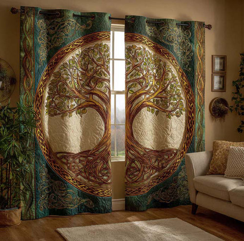 Eternal Life Quilted Curtains NCU0QQ254