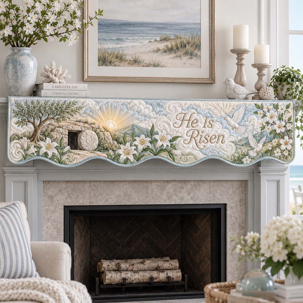 Eternal Resurrection Quilted Mantel Scarf SN0HH0831