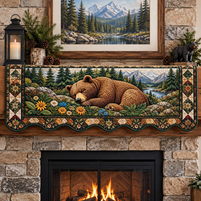 Evergreen Bear Den Quilted Mantel Scarf SN0PT1414