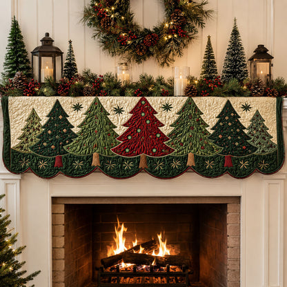Evergreen Christmas Quilted Mantle Scarf SN0PT644