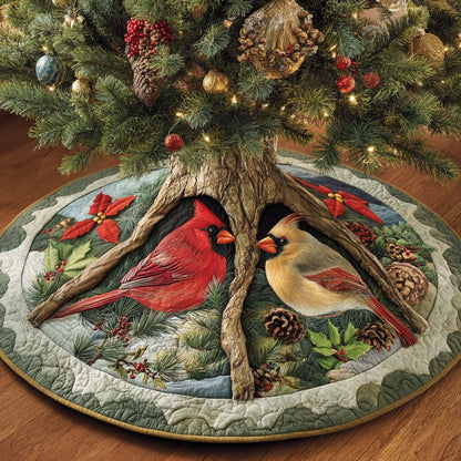 Evergreen Companions Quilted Tree Skirt NCU0XD1680