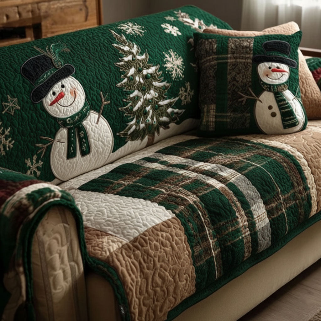 Evergreen Festive Nights Quilted Sofa Cover NCU0PT10360