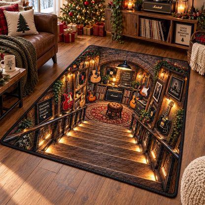 Evergreen Guitar Lounge Area Rug SN0DV856