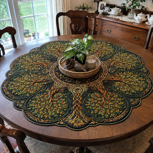 Evergreen Heritage Custom Shape Quilted Table Topper SN0PT722