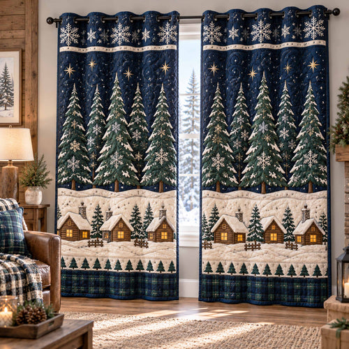 Evergreen Joy Quilted Curtains SN0TD1102