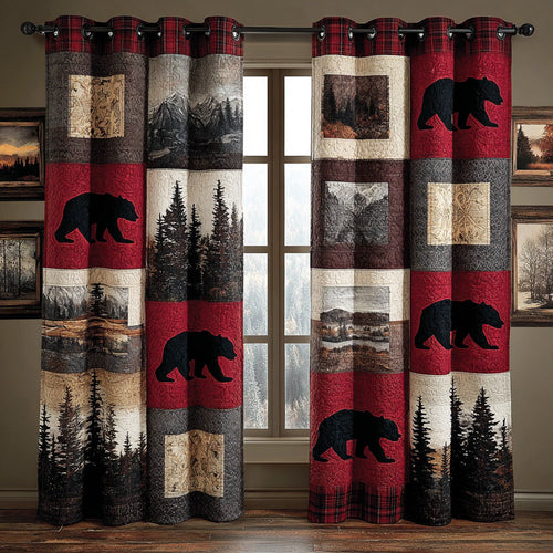 Evergreen Lodge Quilted Curtains NCU0DH755