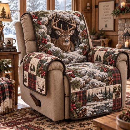 Evergreen Stag Cabin Quilted Sofa Cover SN0DV1015