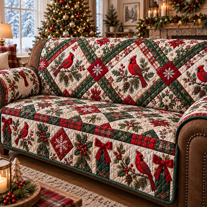 Evergreen Treasures Quilted Sofa Cover SN0PT1349