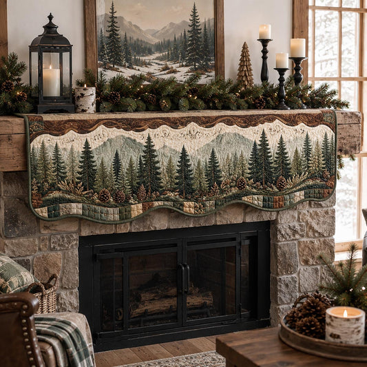 Evergreen Village Quilted Mantel Scarf SN0DV518