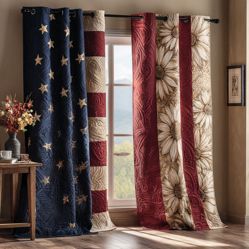 Everlasting Freedom Quilted Curtains NCU0TN244