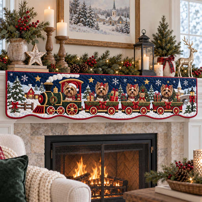 Express Yorkie Quilted Mantel Scarf SN0HH0659