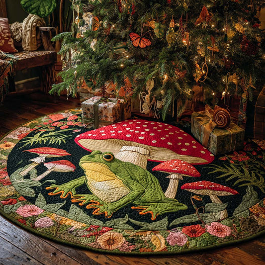 Fairy Garden Charm Christmas Quilted Tree Skirt NCU0NNT2382