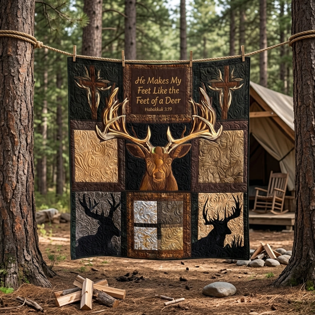 Faith Strong Through The Wilderness Quilted Blanket SN0PT048