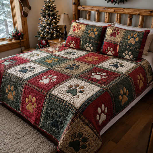 Faithful Companion 3-Piece Quilted Bedding Set SN0PT243