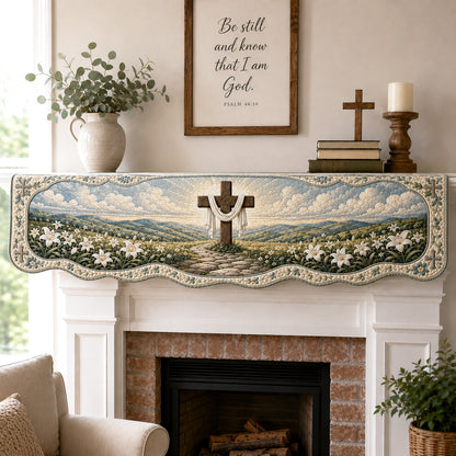 Faithful Horizon Quilted Mantel Scarf SN0TV246