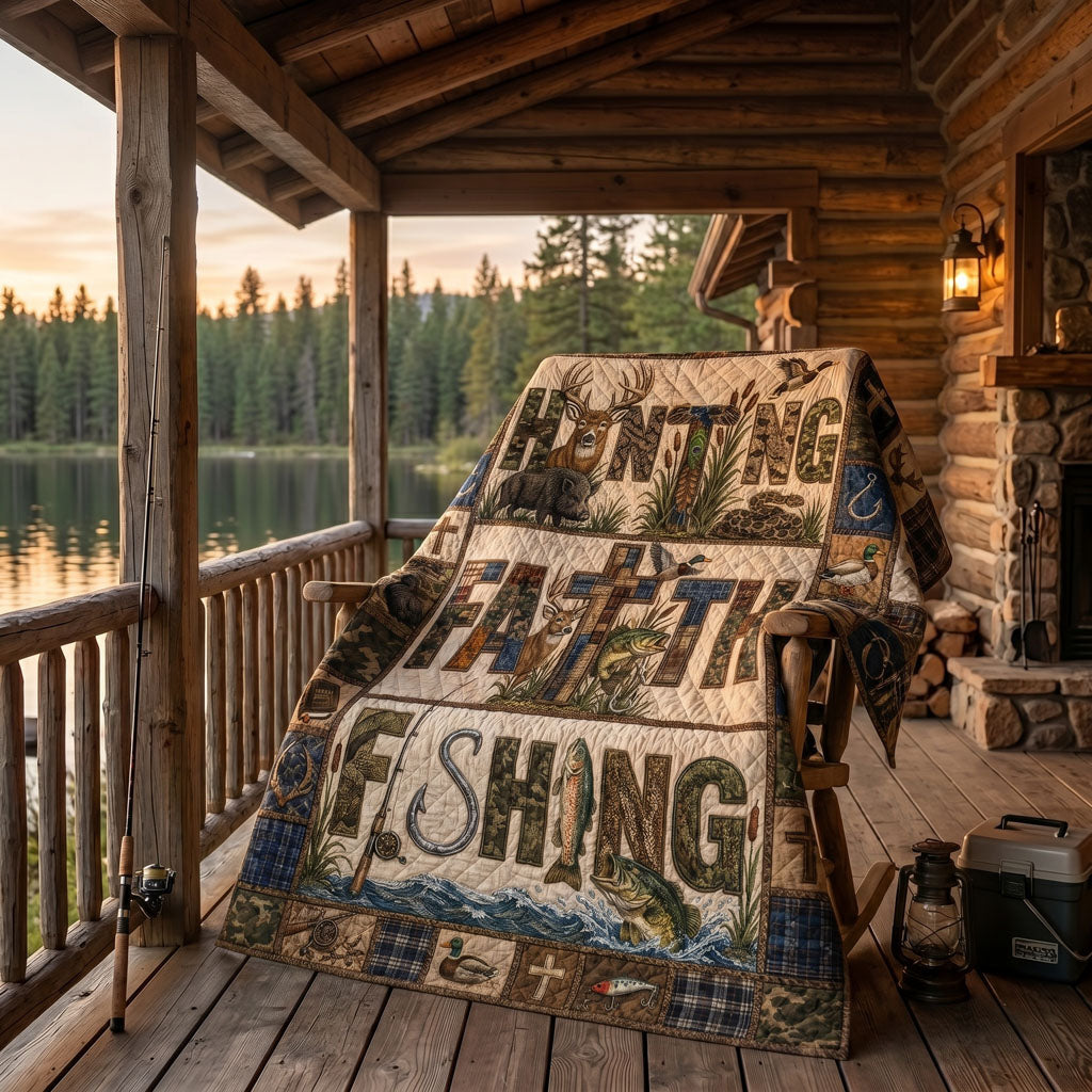 Faithful Outdoorsman Legacy Quilted Blanket SN0PT067