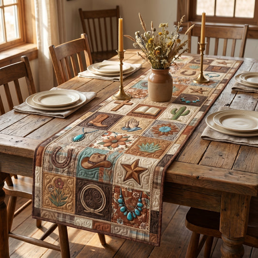 Faithful Trails Quilted Table Runner SN0DV068