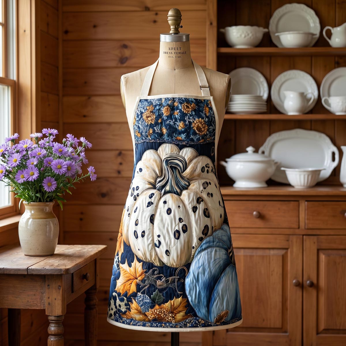 Fall Bouquet Quilted Apron SN0DV086