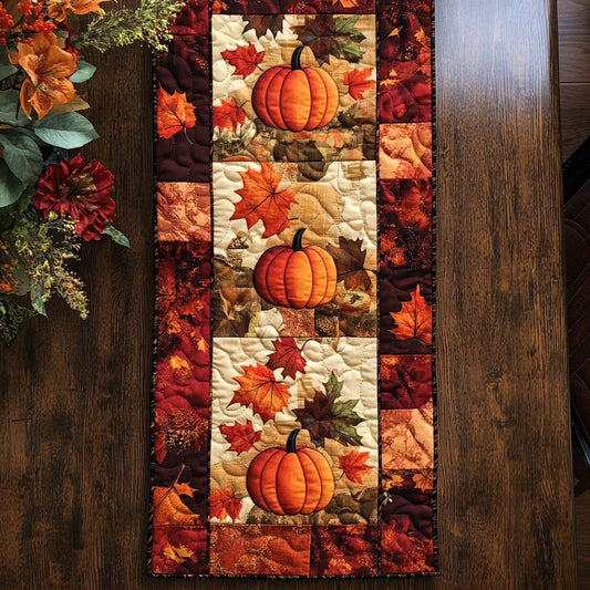 Fall Harvest Glow Quilted Table Runner NCU0NNT944