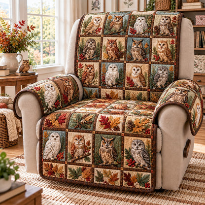 Fall Leaf Patchwork Quilted Sofa Cover SN0TD1357