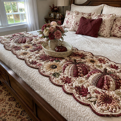 Farmhouse Harvest Custom Shape Quilted Bed Runner SN0PT517