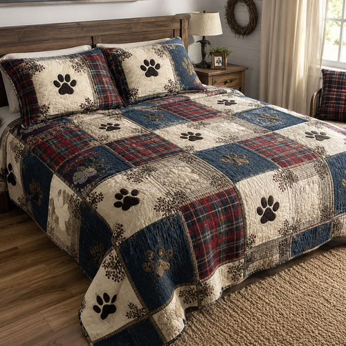 Farmhouse Paw Story 3-Piece Quilted Bedding Set SN0PT244