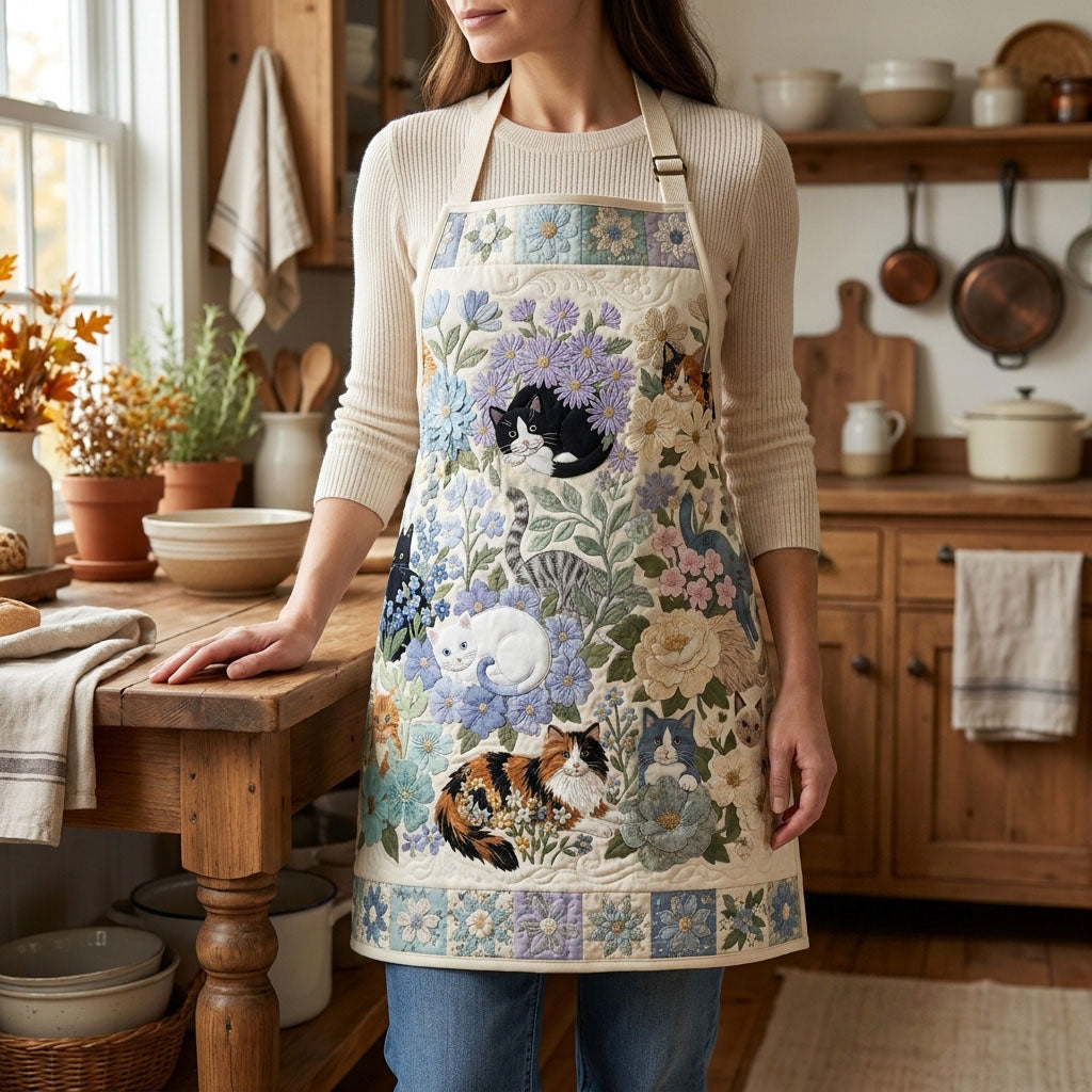 Feline Daydream Quilted Apron SN0PT172