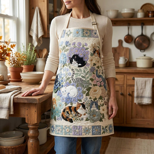 Feline Daydream Quilted Apron SN0PT172