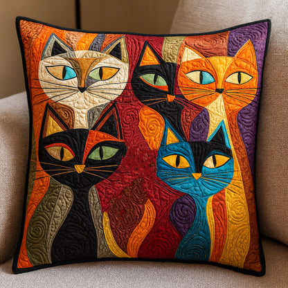 Feline Frolic Quilted Pillow Case NCU0NT9191