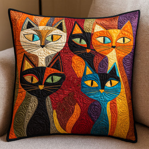 Feline Frolic Quilted Pillow Case NCU0NT9191