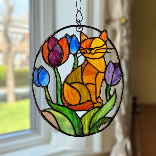 Feline Radiance - Window Hanging Suncatcher NCU0PD079