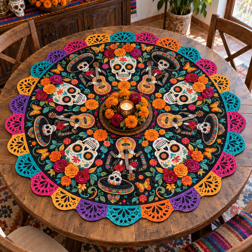 Festival Souls Custom Shape Quilted Table Topper SN0TV345