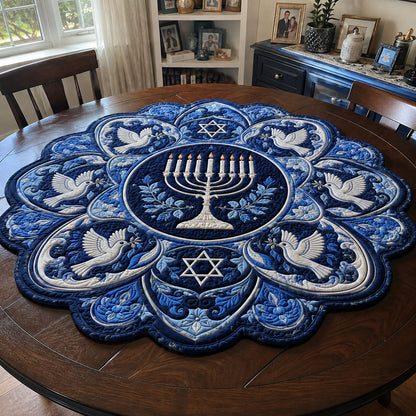 Festival of Lights Custom Shape Quilted Table Topper SN0PT779