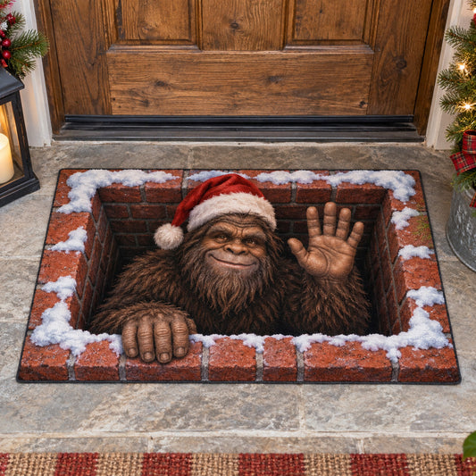 Festive Bigfoot Doormat SN0TV639