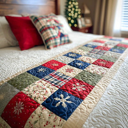 Festive Fireside Moments Quilted Bed Runner SN0PT355