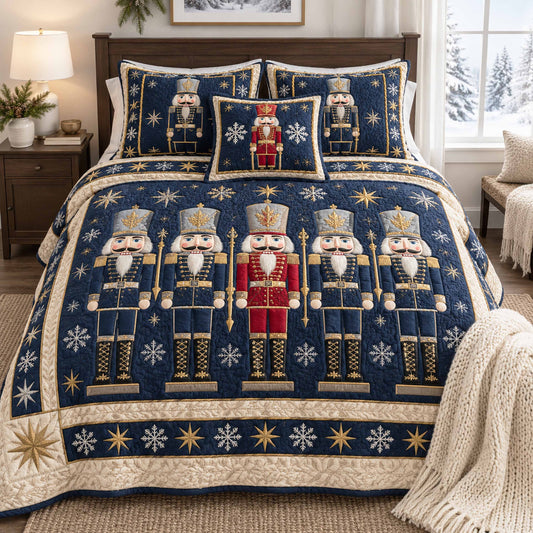 Festive Marcher 3-Piece Quilted Bedding Set SN0TD1144