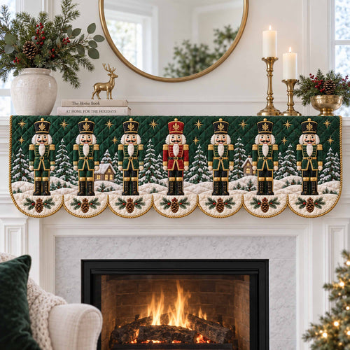 Festive Marcher Quilted Mantel Scarf SN0TD1081