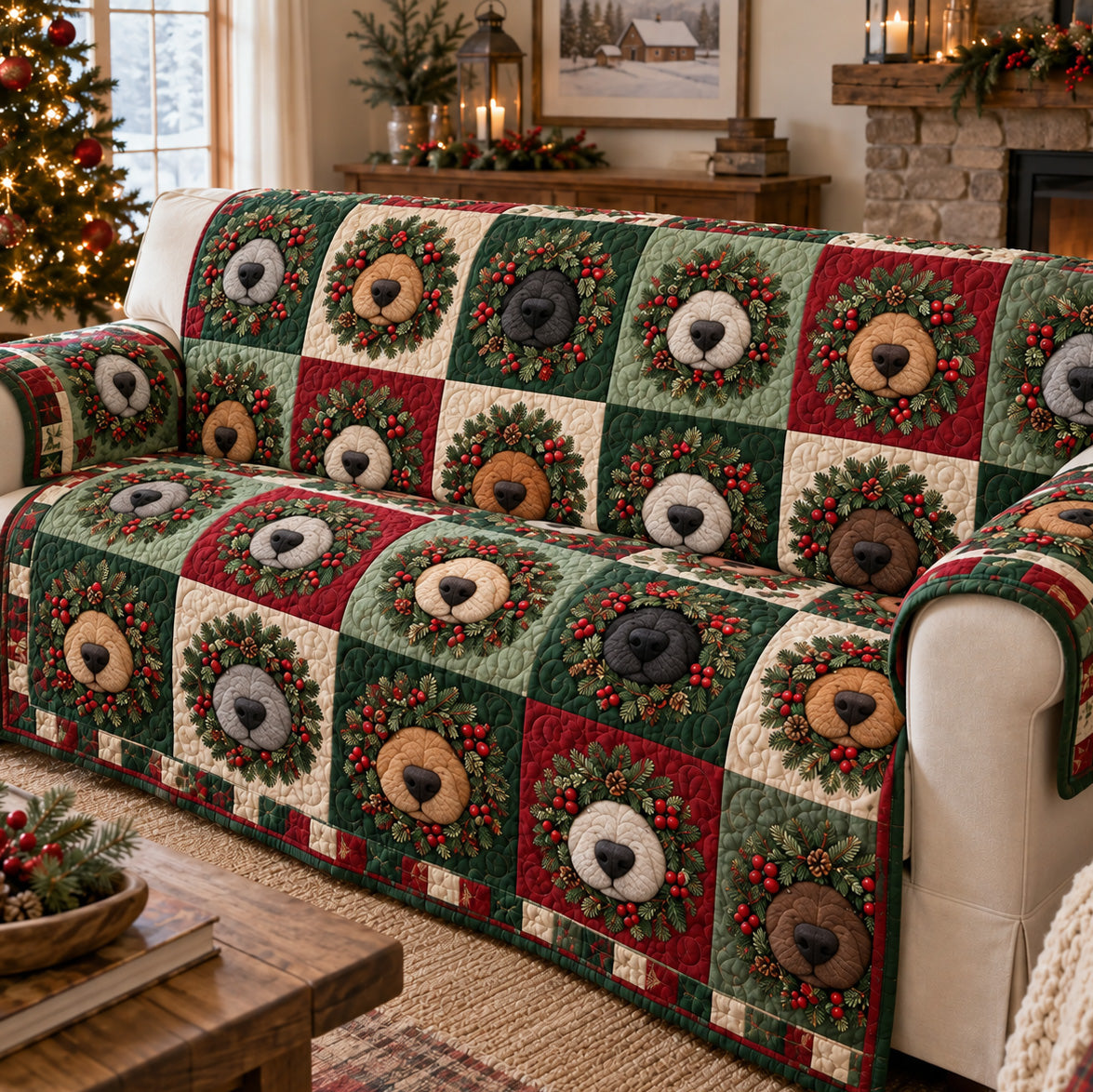 Festive Pet Garden Quilted Sofa Cover SN0TV394