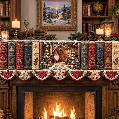 Festive Storybook Quilted Mantel Scarf SN0TV599
