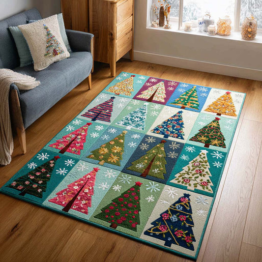 Festive Trees Area Rug NCU0NT10081