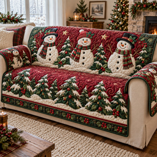 Festive Woodland Quilted Sofa Cover SN0TV306