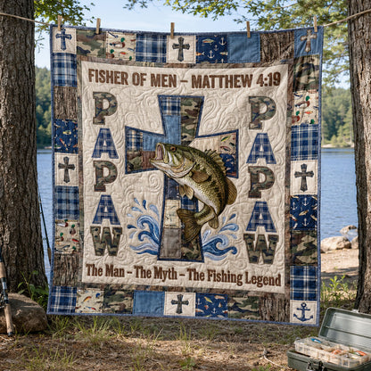 Fisher of Men Devotional Quilted Blanket SN0PT079