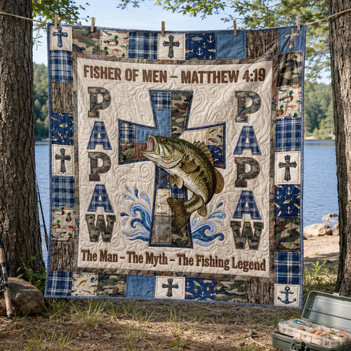 Fisher of Men Devotional Quilted Blanket SN0PT079