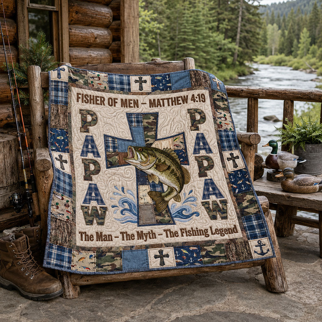 Fisher of Men Devotional Quilted Blanket SN0PT079