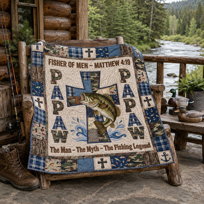 Fisher of Men Devotional Quilted Blanket SN0PT079